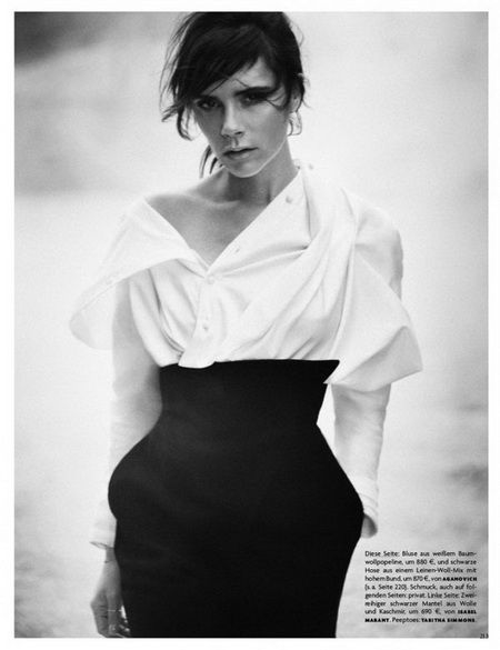 迷人气质 Victoria Beckham黑白时尚写真